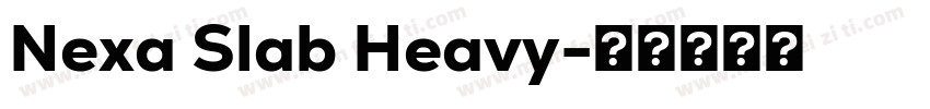 Nexa Slab Heavy字体转换